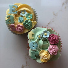 Load image into Gallery viewer, Easter Vanilla or Chocolate Floral Cupcakes -  Boxes of 6 or 12 - LOCAL PICKUP OX1
