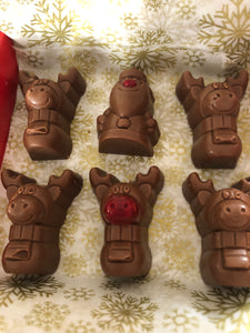 Santa and Reindeer chocolates (INCLUDING VEGAN OPTIONS)