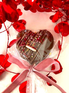 Mother's Day Chocolate Heart Lollies box of 2 (INCLUDING VEGAN OPTIONS)