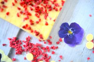 Mother's Day White Chocolate and Raspberry Fudge