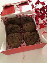 Load image into Gallery viewer, Box of Mother&#39;s Day Heart Shaped Belgian Chocolate Brownies LOCAL PICKUP
