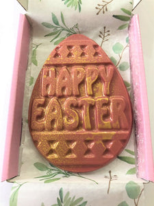 HAPPY EASTER Chocolate Plaque (INCLUDING VEGAN OPTIONS)