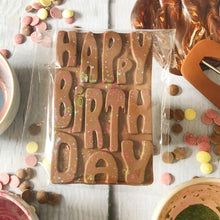 Load image into Gallery viewer, HAPPY BIRTHDAY Chocolate Plaque (INCLUDING VEGAN OPTIONS)
